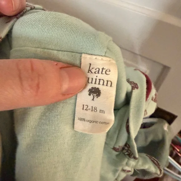 kate quinn Light blue/teal Hooded Jacket with Maroon Mermaid Print - Picture 3 of 3